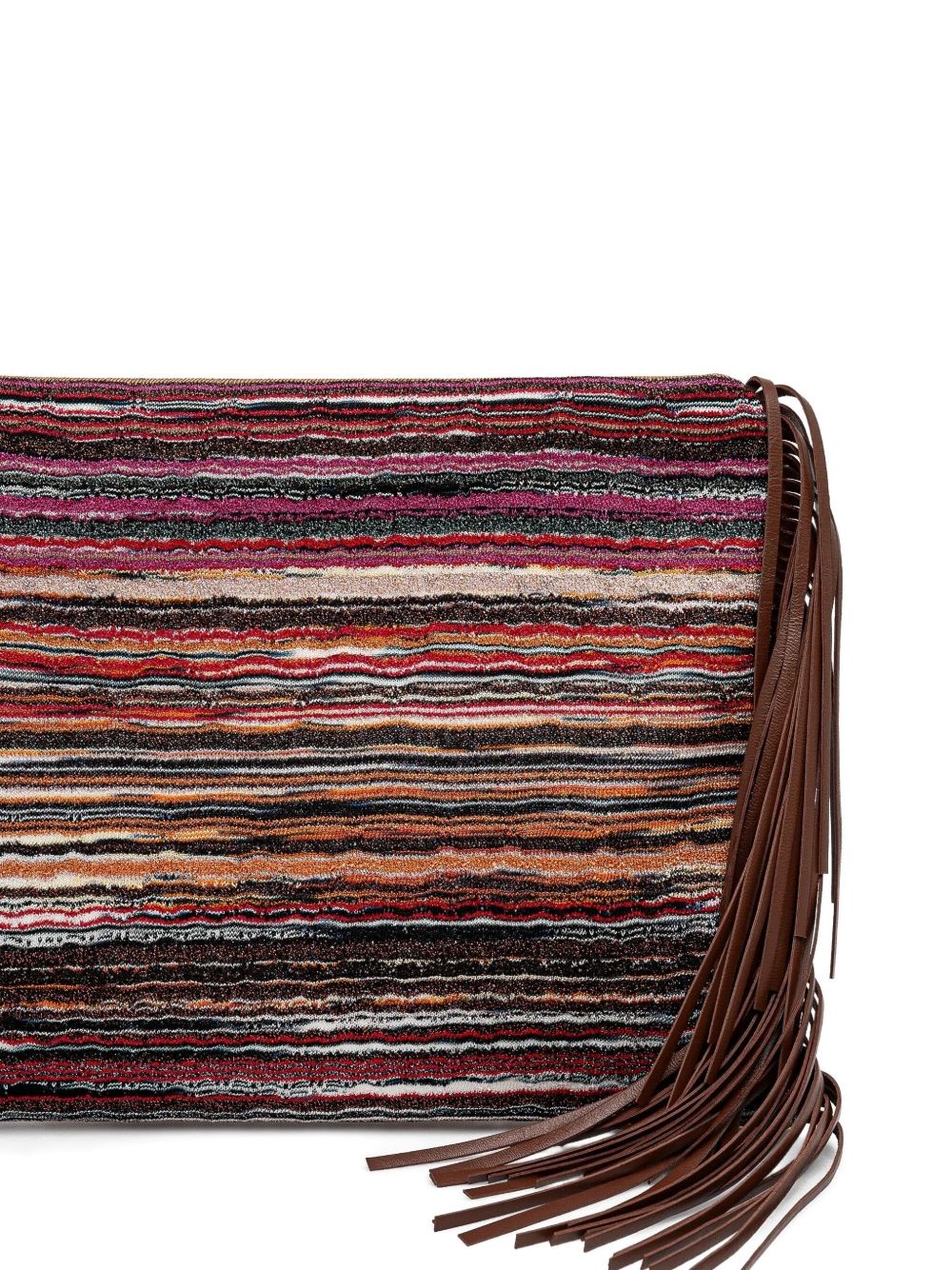 fringed clutch bag - 3