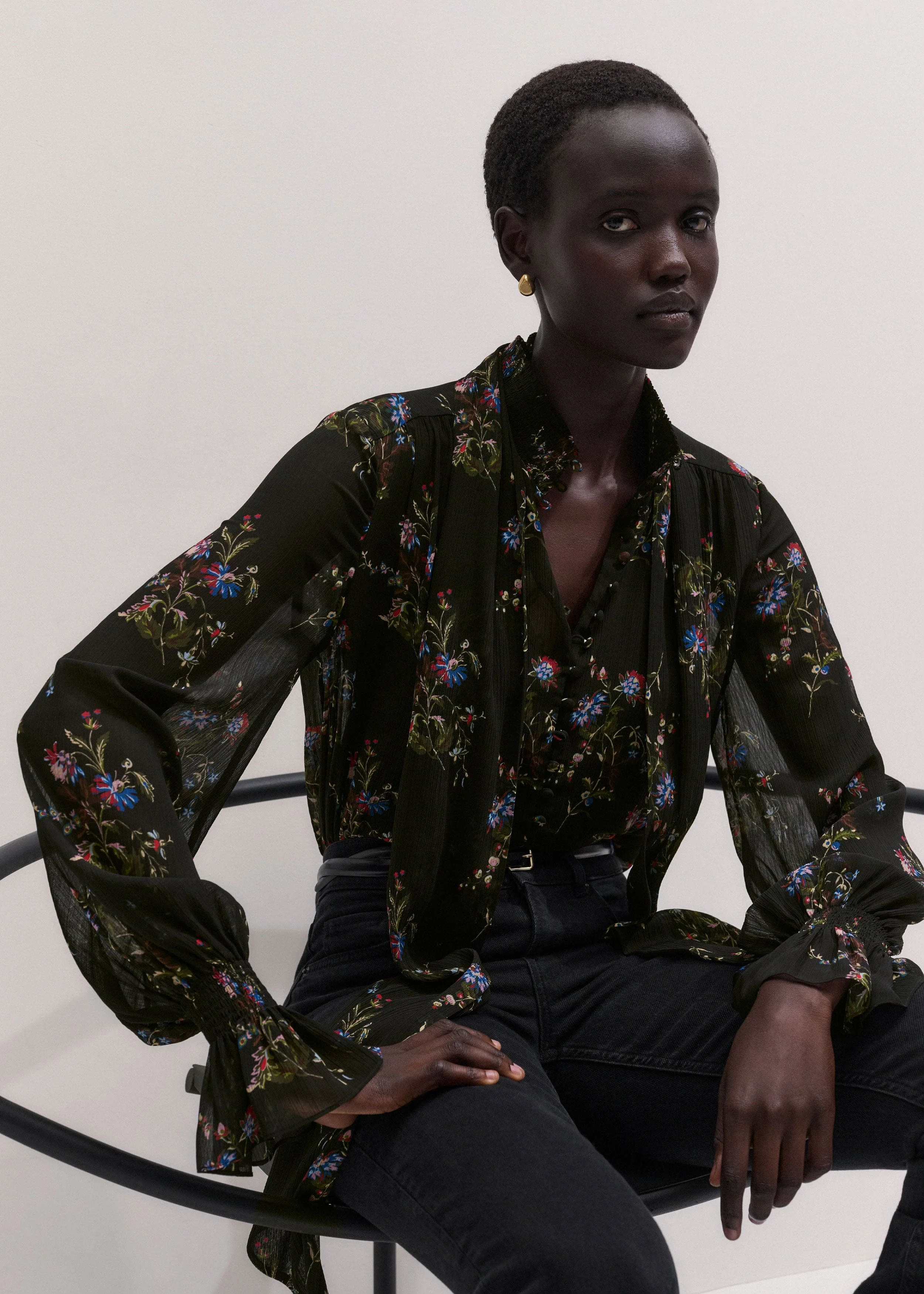 AM-PM Straight Blouse - 1