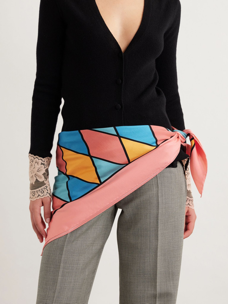 Valentino Rhombelle printed silk scarf Multi outlook