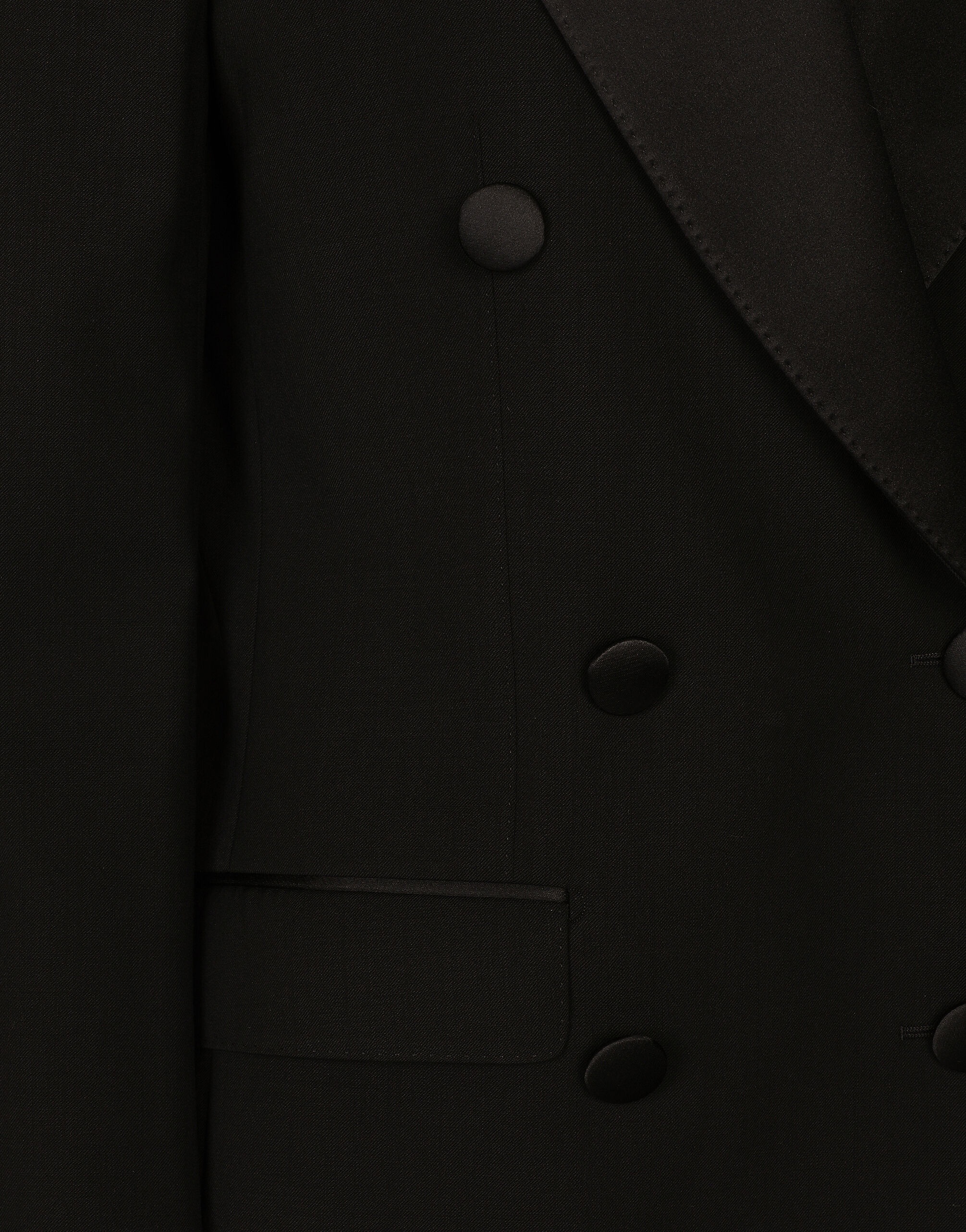 Double-breasted woolen jacket - 4