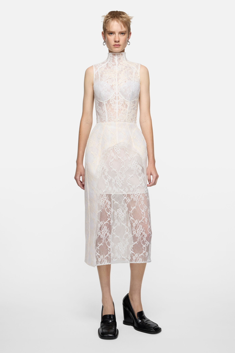 Acne Studios Lace corset dress - White/white outlook