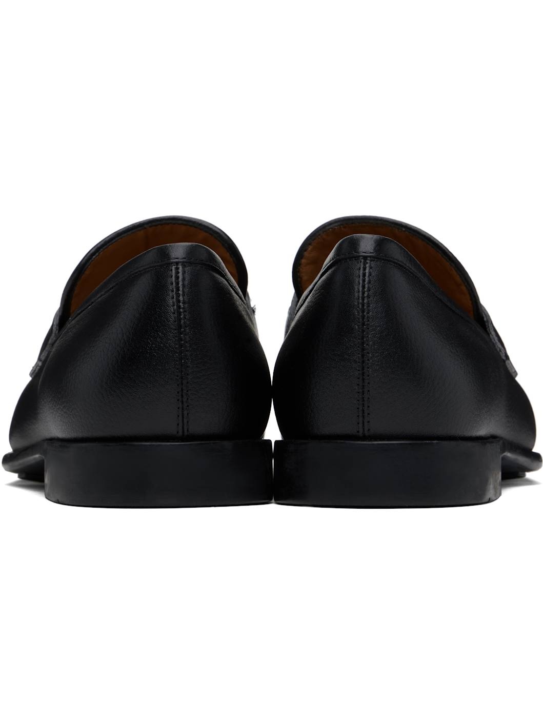 Black Gancini Ornament Loafers - 2