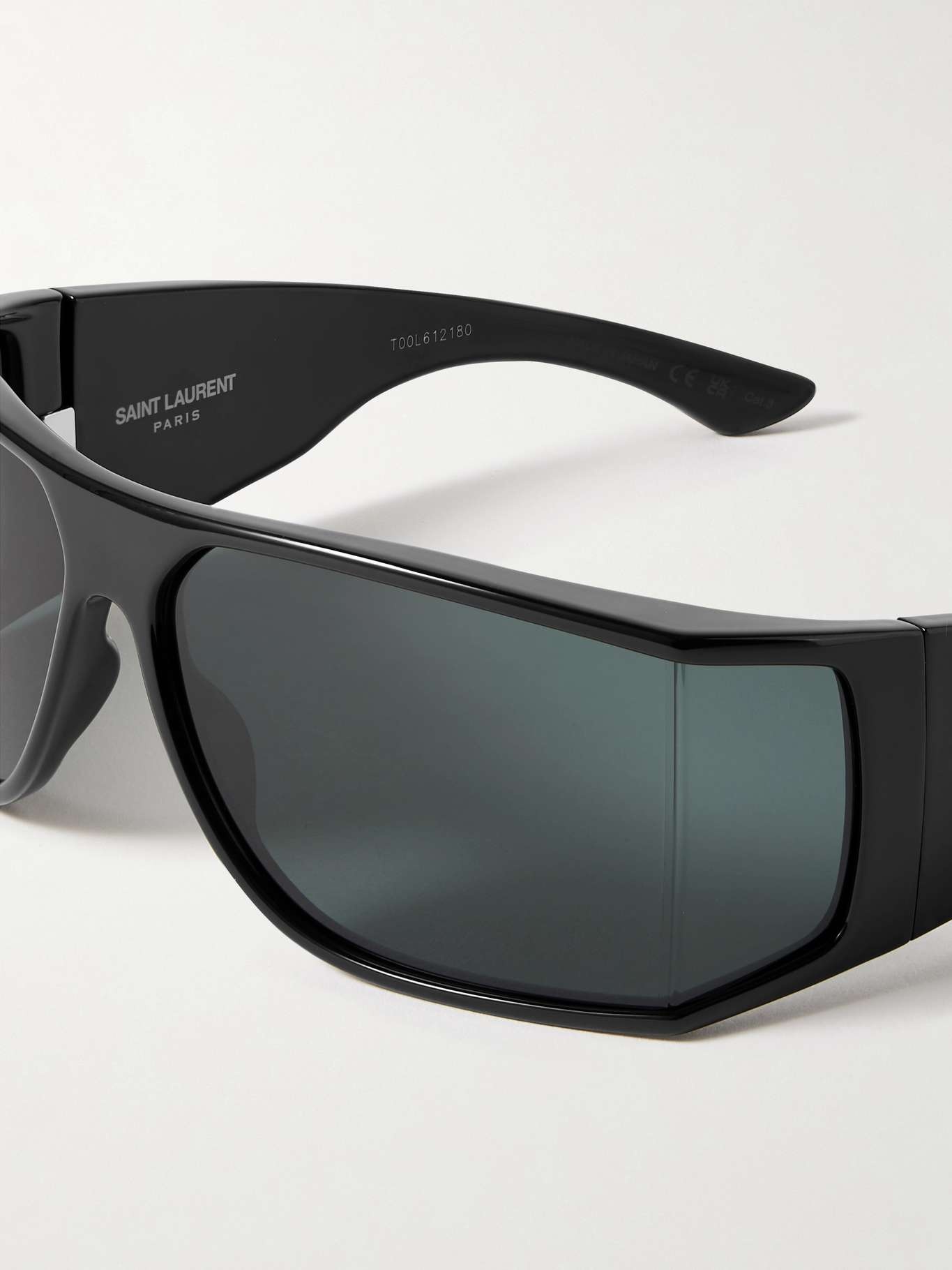 Oversized D-frame acetate sunglasses Black - 4