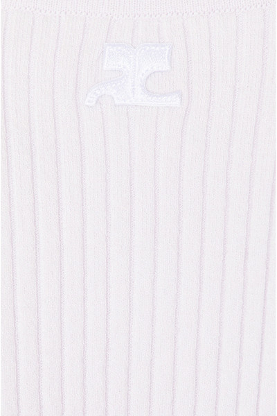 courrèges Boat Neck Rib Knit Sweater outlook