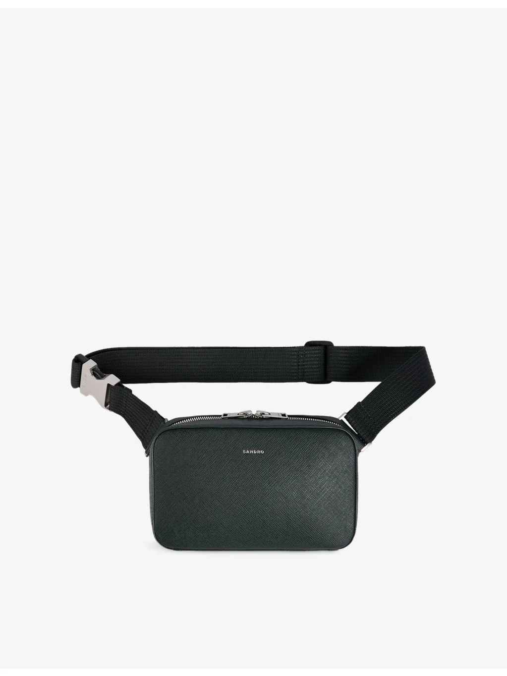 Logo-Embossed Small Leather Bag - 1