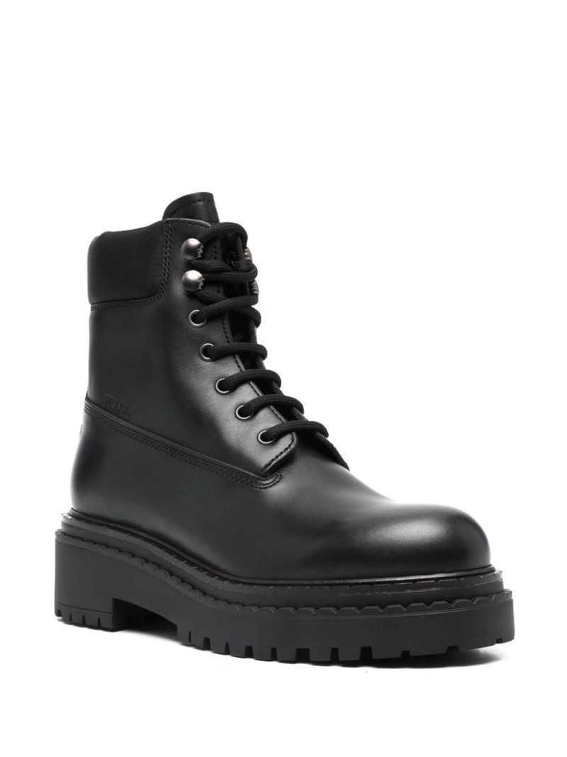 Prada leather ankle boots outlook