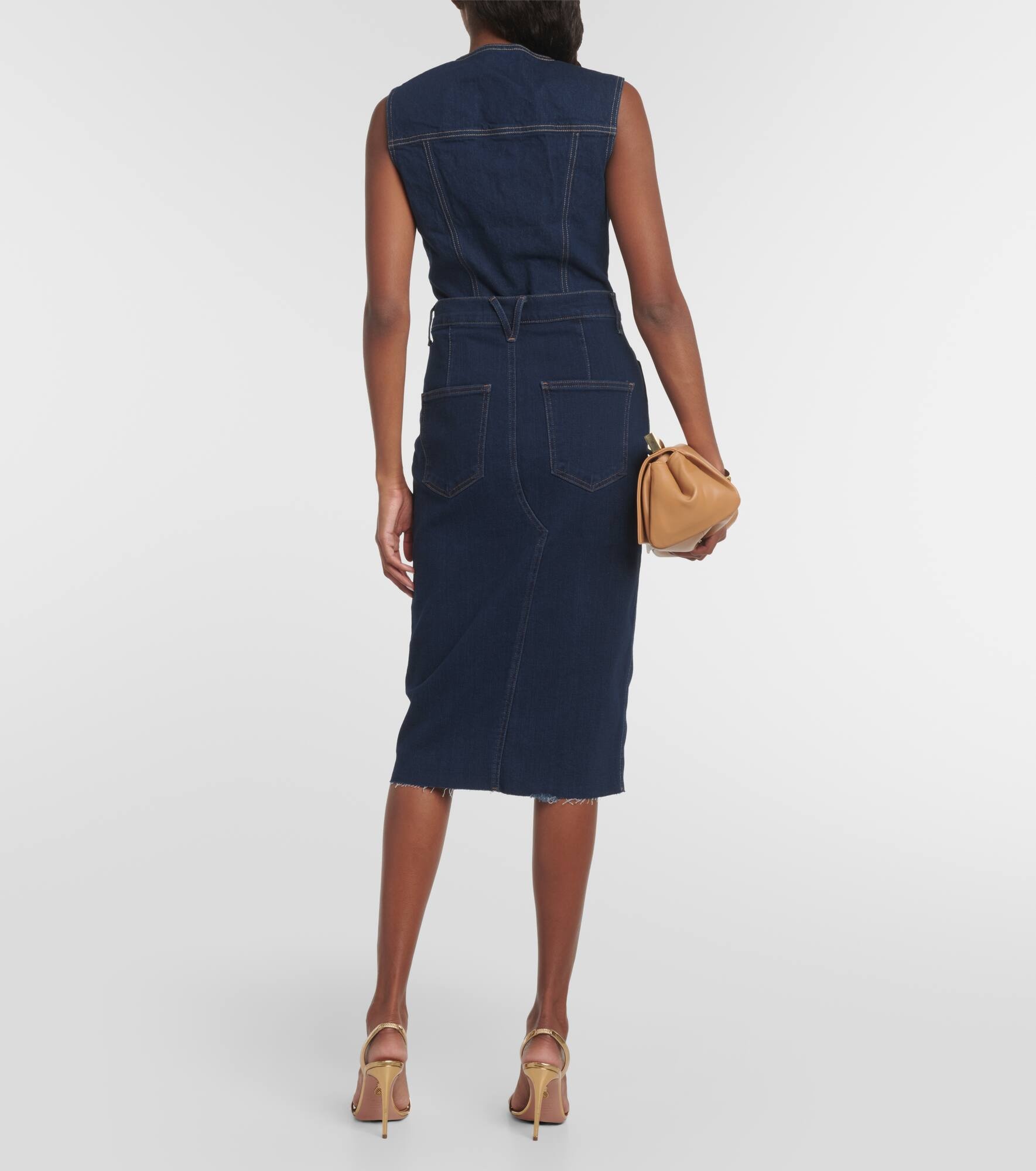 Breves denim midi skirt - 3
