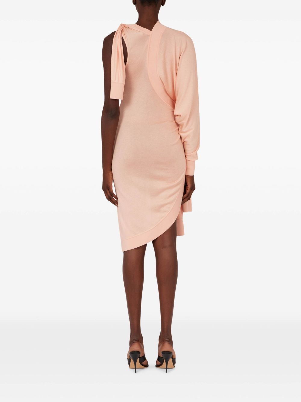asymmetric knitted dress - 3