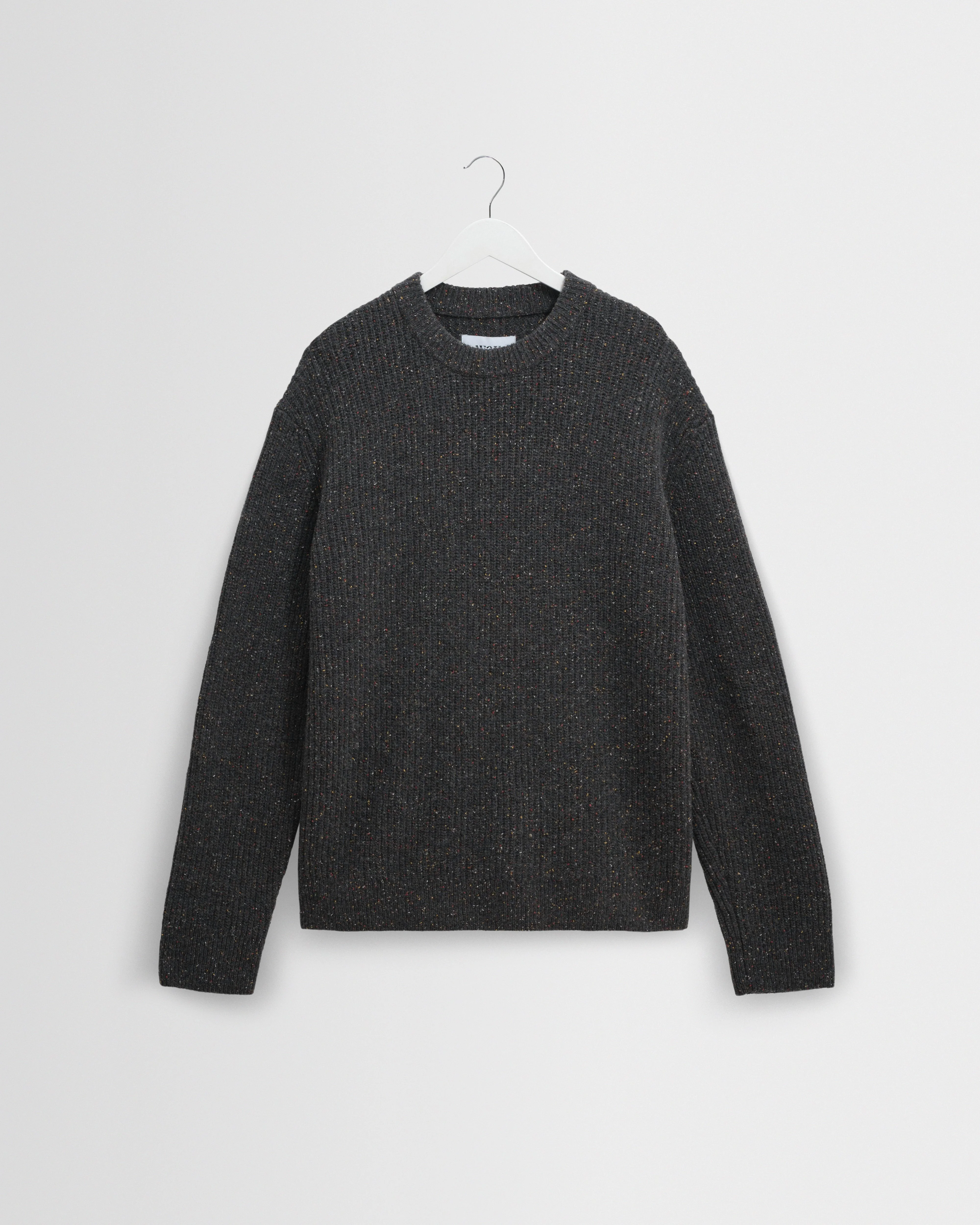 Wilde - Charcoal Donegal Wool Crewneck - 1