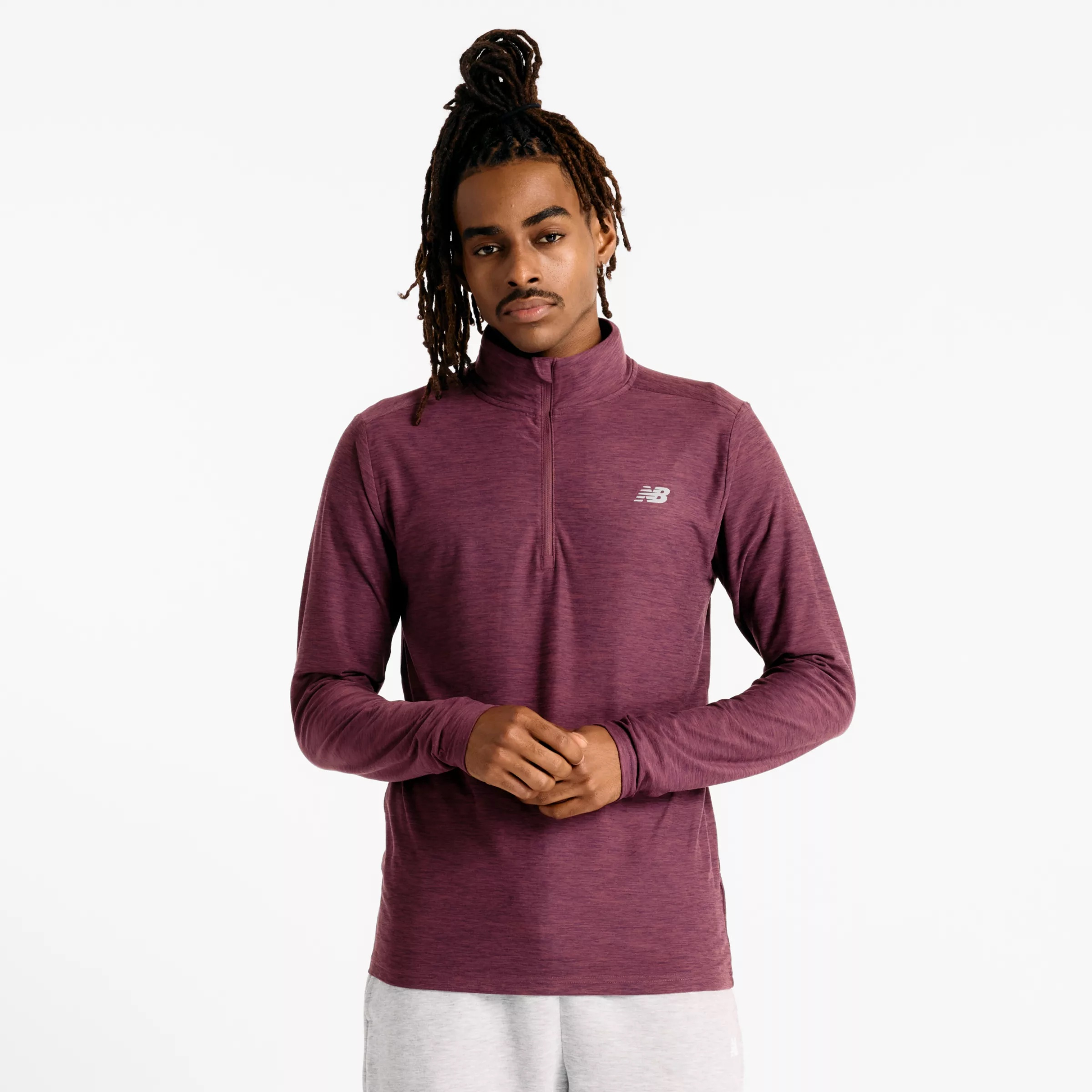 Men's Space Dye 1/4 Zip Shirt - 1