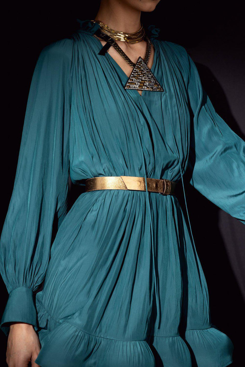 Lanvin Metallic Gold Belt outlook