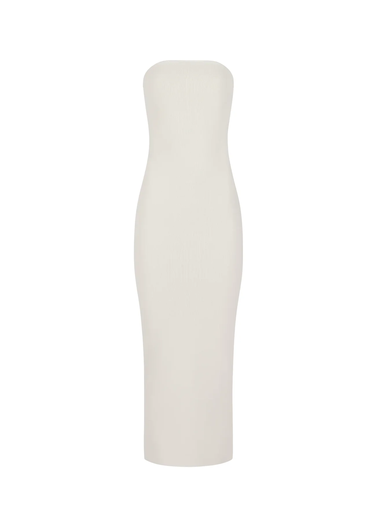 BANDEAU MIDI DRESS OFF WHITE - 1