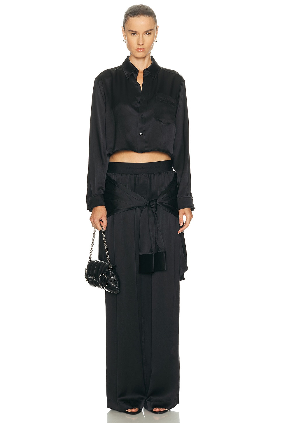Cropped Boyfriend Shirt - 4