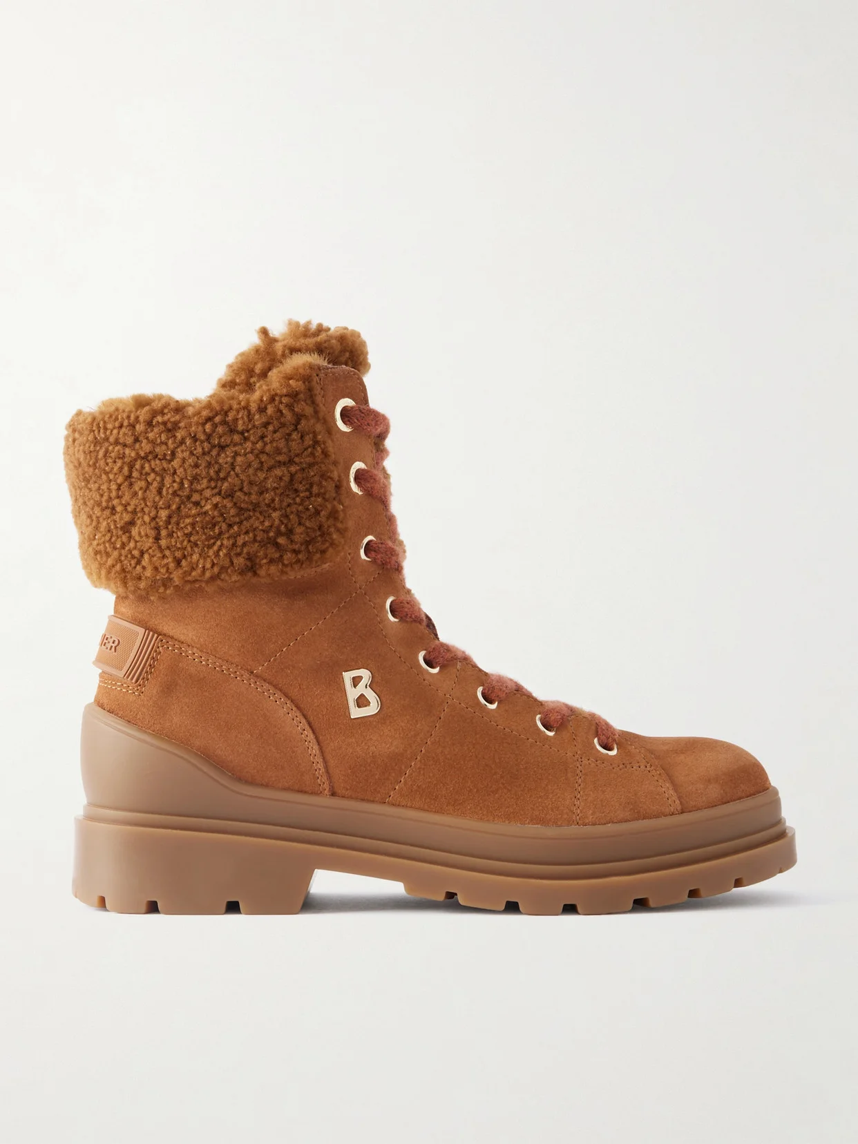 St. Moritz 23 Embellished Shearling-lined Suede Ankle Boots - 1