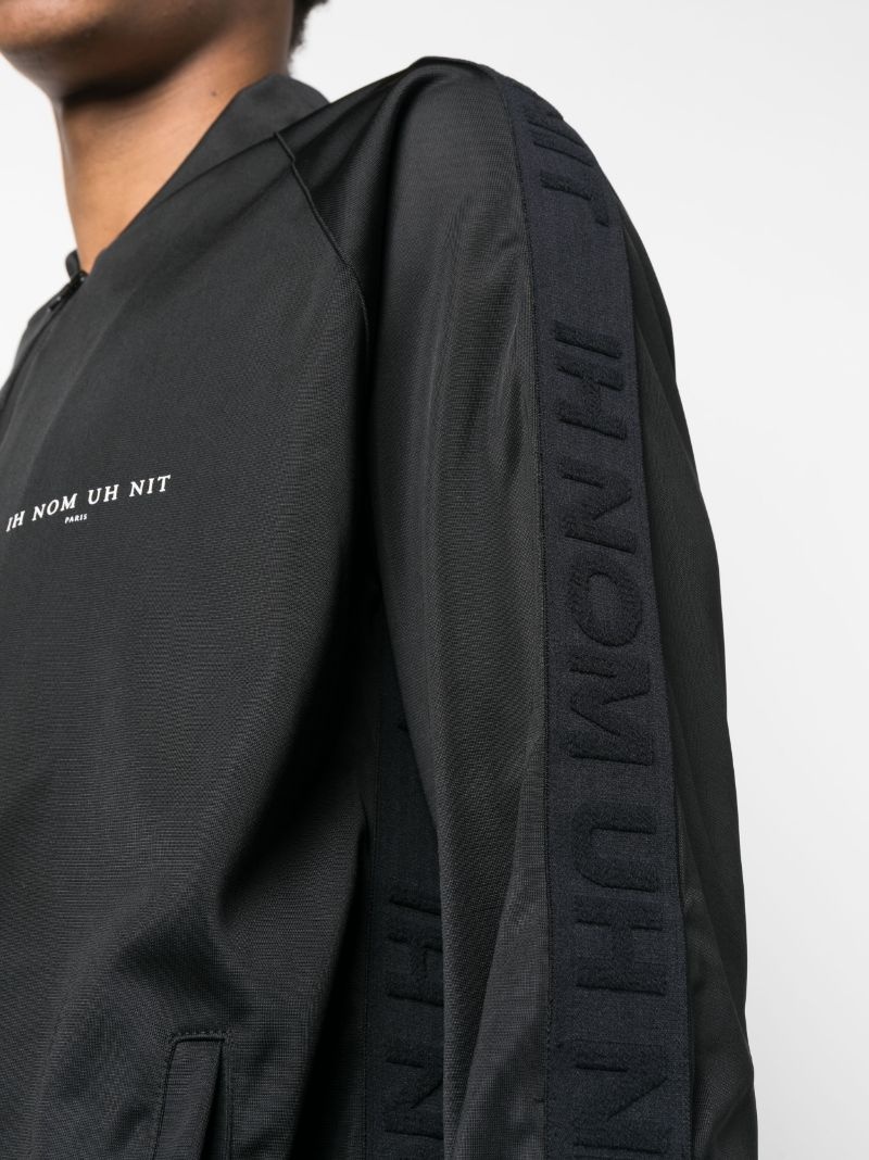 logo-print zip-up sweatshirt - 8