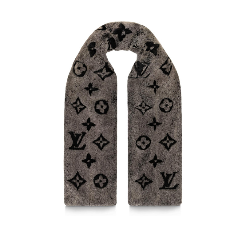 Louis Vuitton Monogram Constellation Fur Scarf outlook
