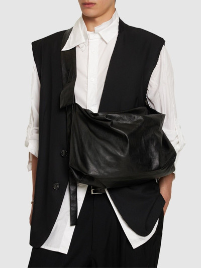 Yohji Yamamoto Puff medium leather crossbody bag outlook
