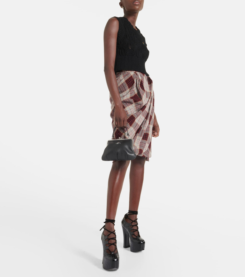 Vivienne Westwood Granny Frame leather tote bag outlook