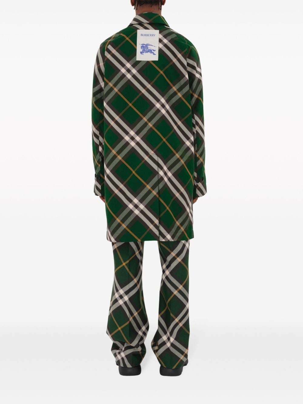 reversible check car coat - 4