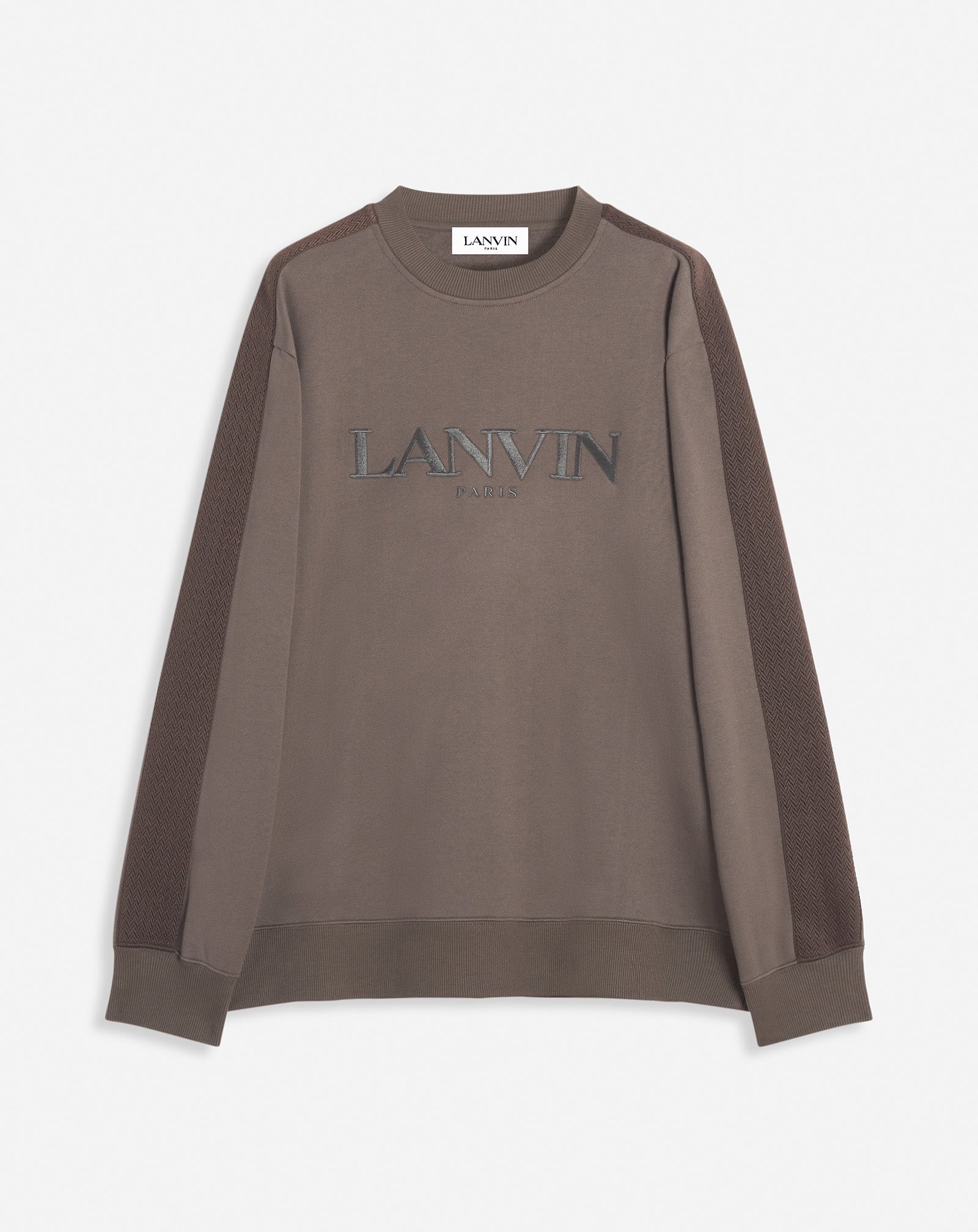 CURB SIDE LANVIN EMBROIDERED LOOSE-FITTING SWEATSHIRT - 1