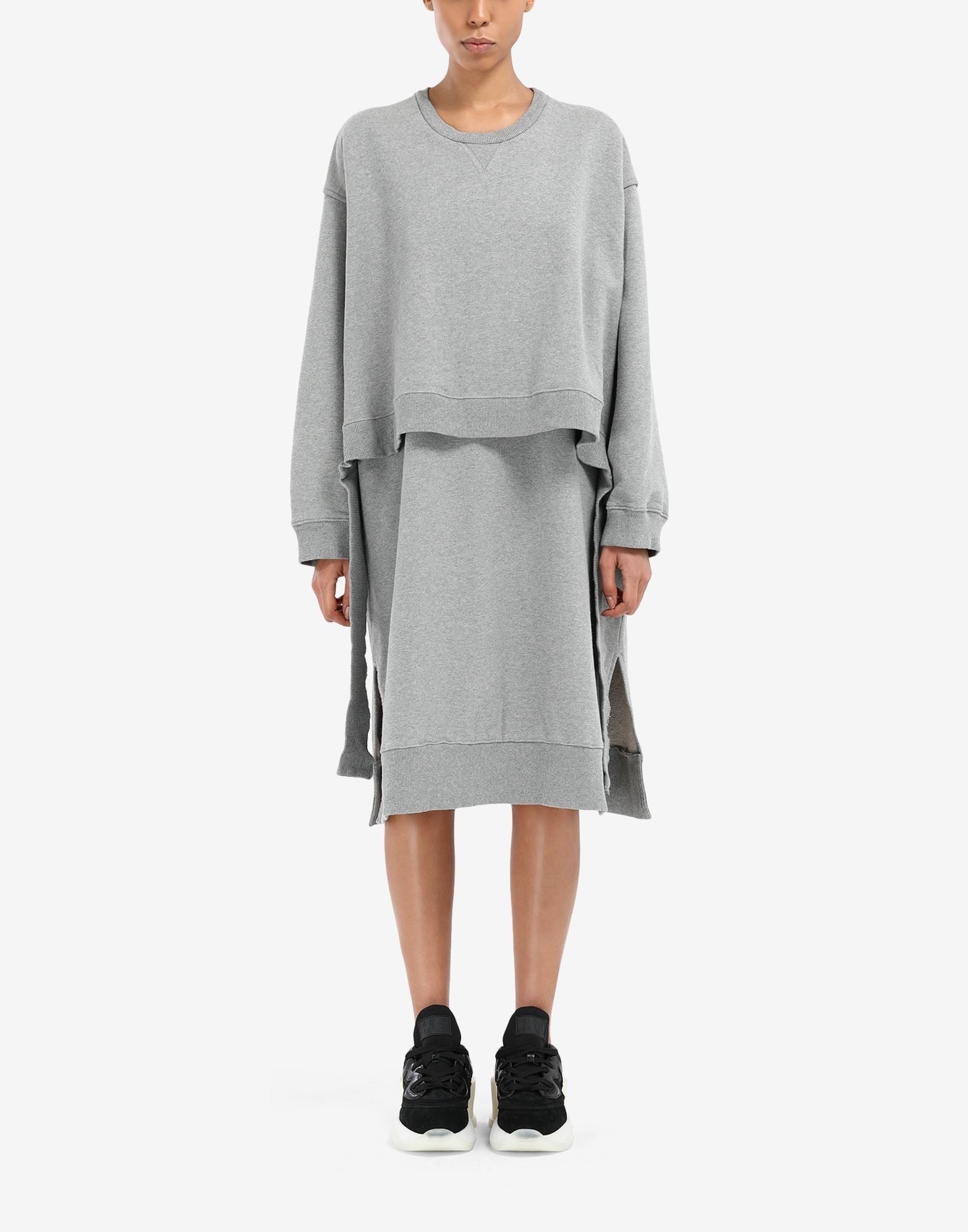 Loose rib sweatshirt dress - 2