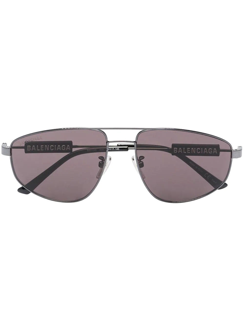 double-bridge pilot-frame sunglasses - 1