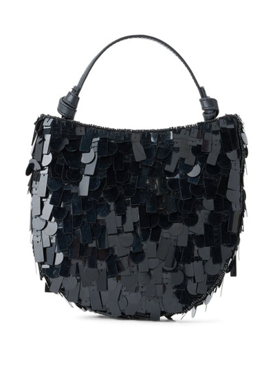 STAUD Crescent paillette-embellished tote bag outlook