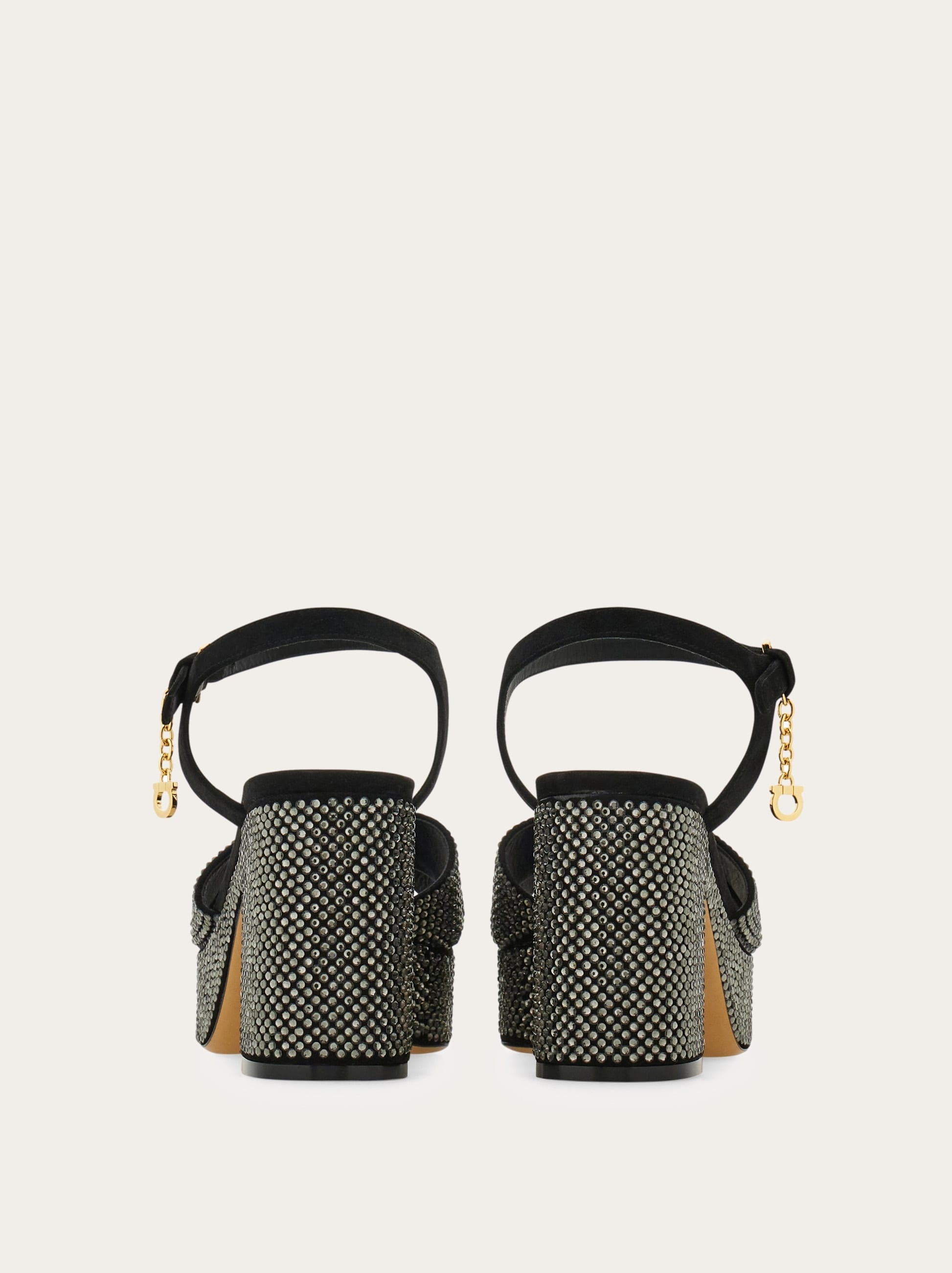 Crystal-embellished platform sandal - 4