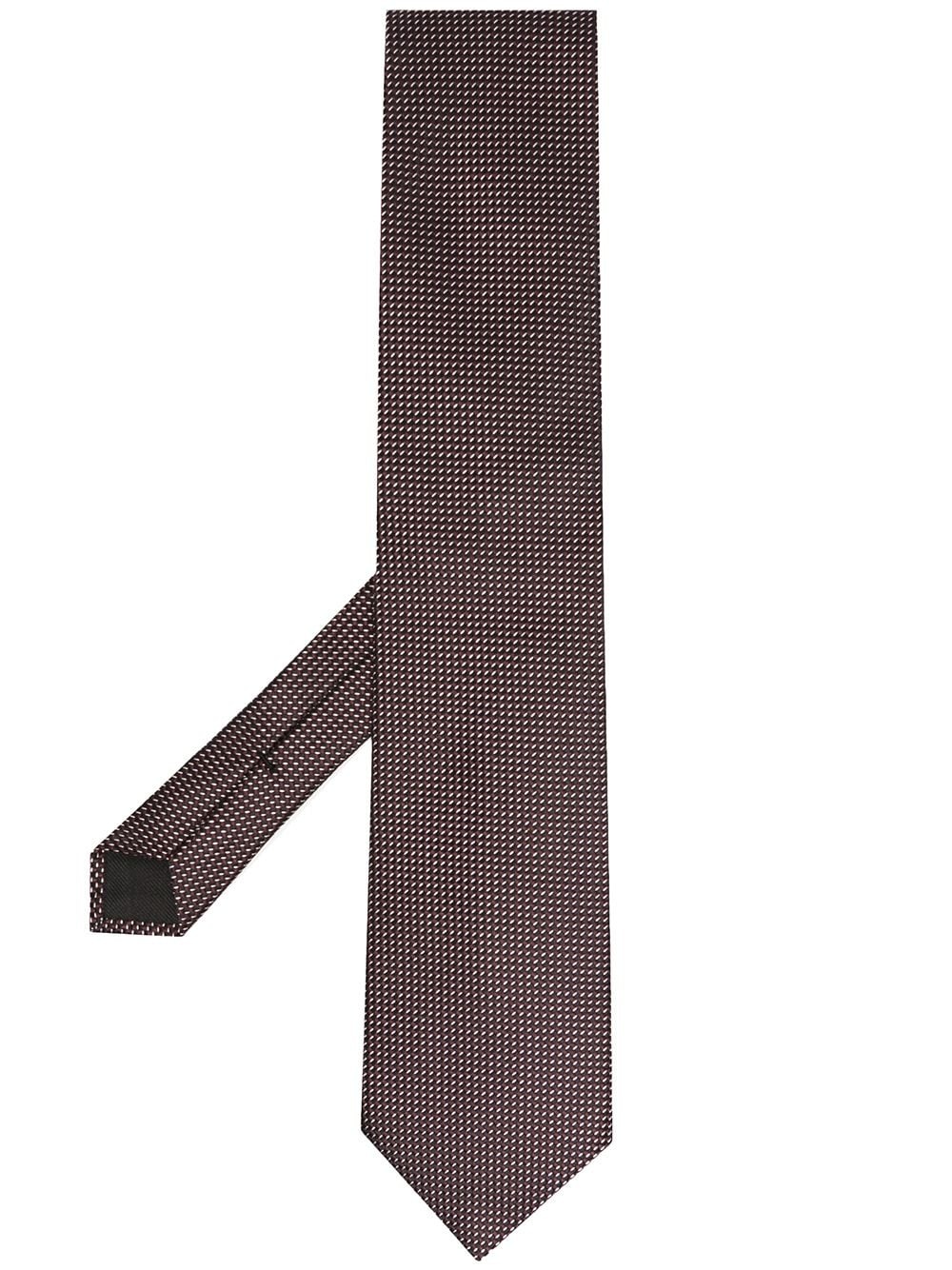 patterned pointed tie - 1