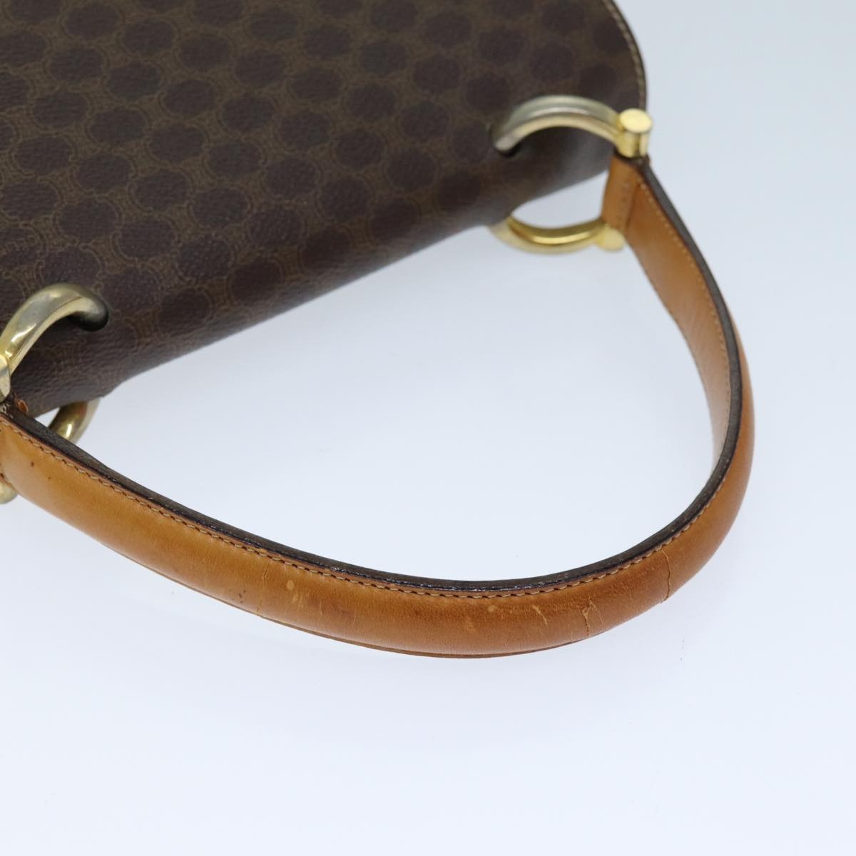 CELINE Macadam Canvas Hand Bag Pvc Brown - 7