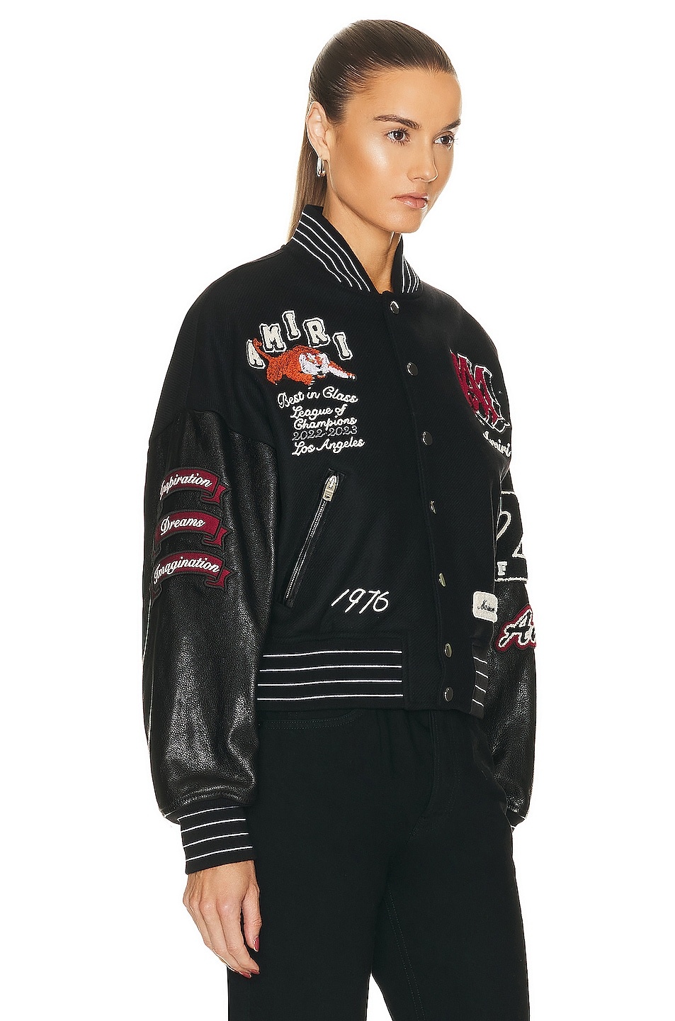 AMIRI Tiger Varsity Jacket | forward | REVERSIBLE