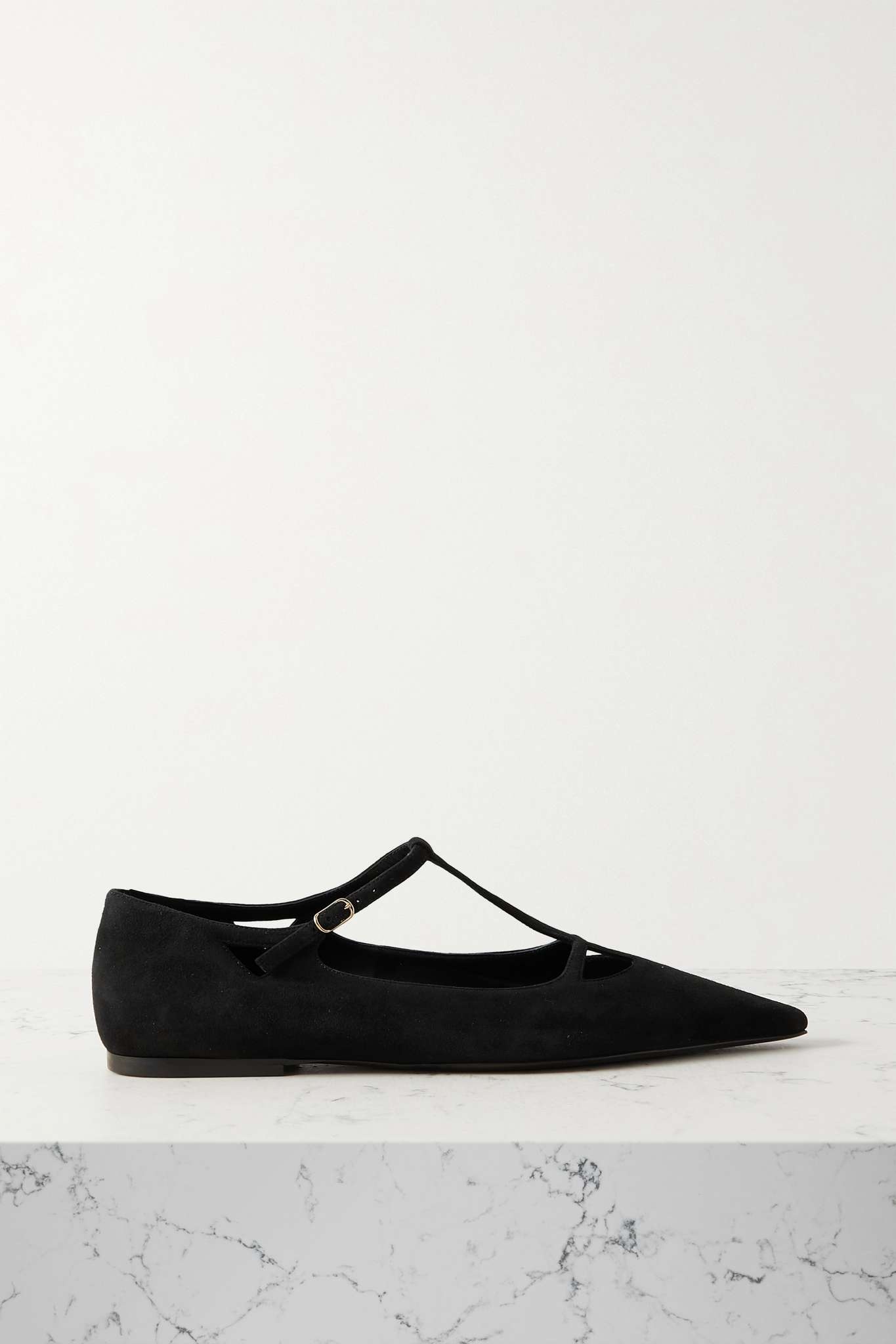 Cyd suede point-toe flats - 1