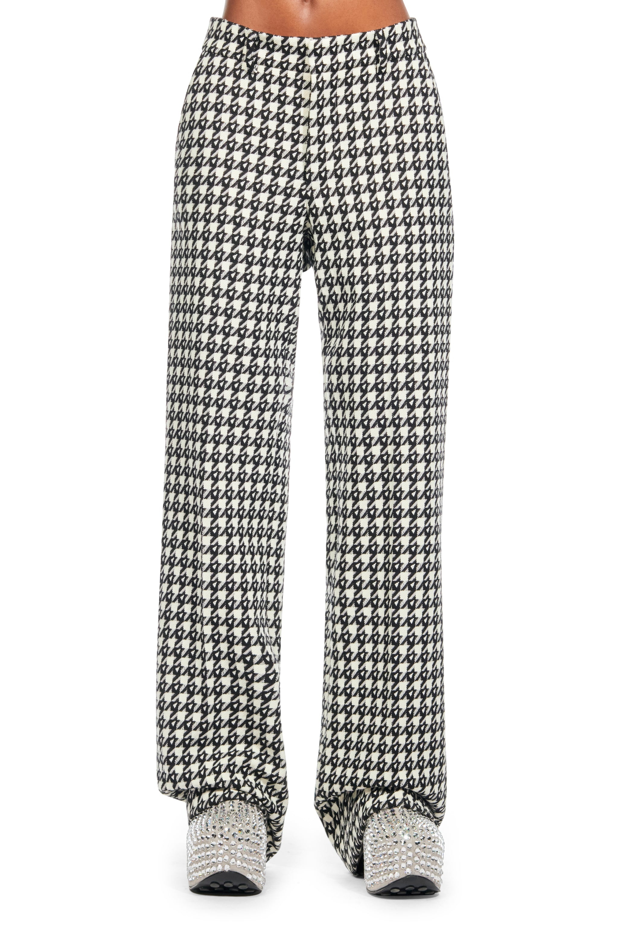 CRYSTAL SLIT TROUSER - 1