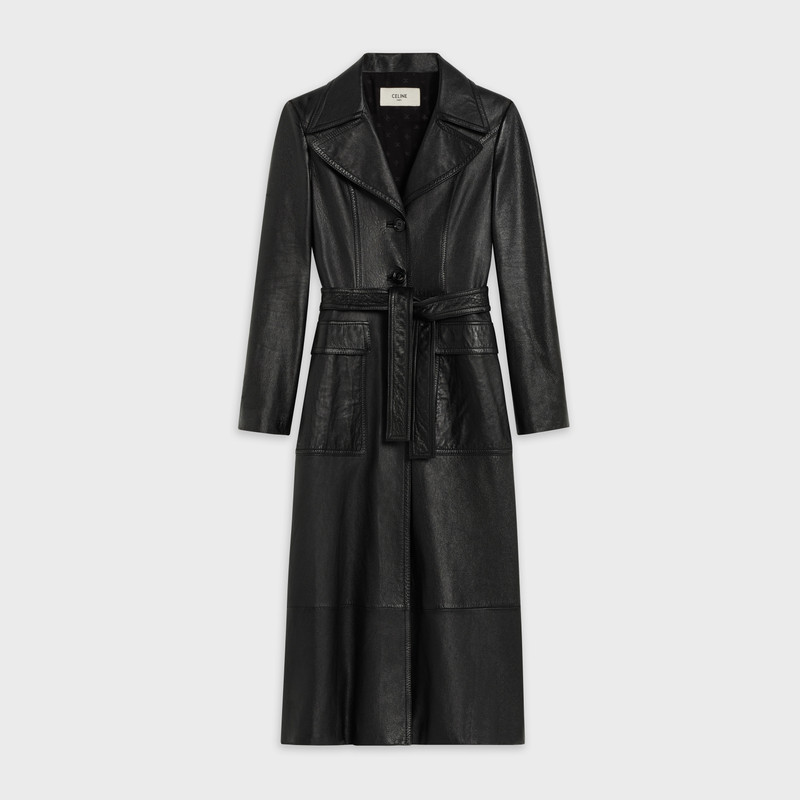 LONG COAT IN SUPPLE LAMBSKIN LEATHER 1