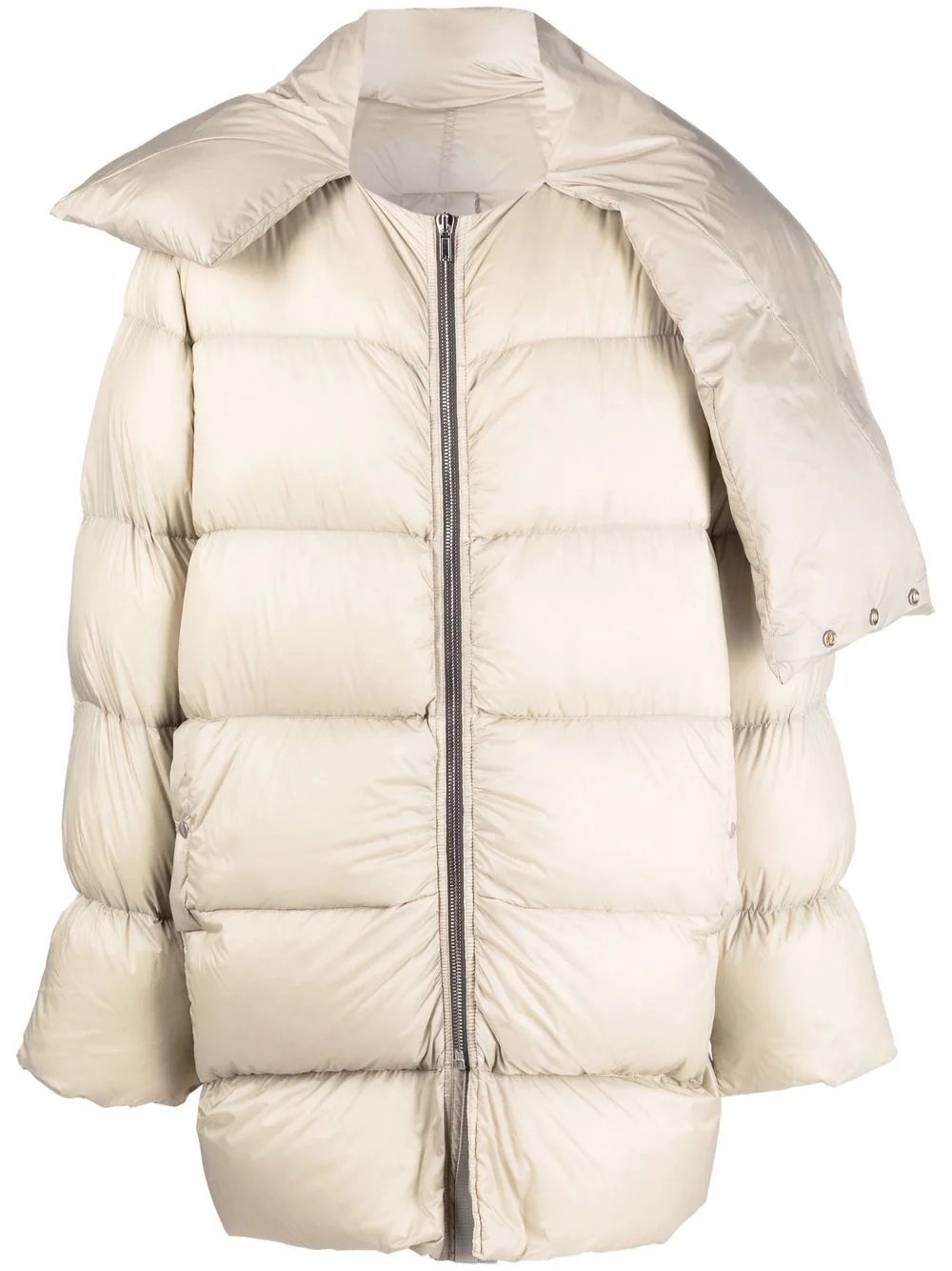 funnel-neck padded coat - 1