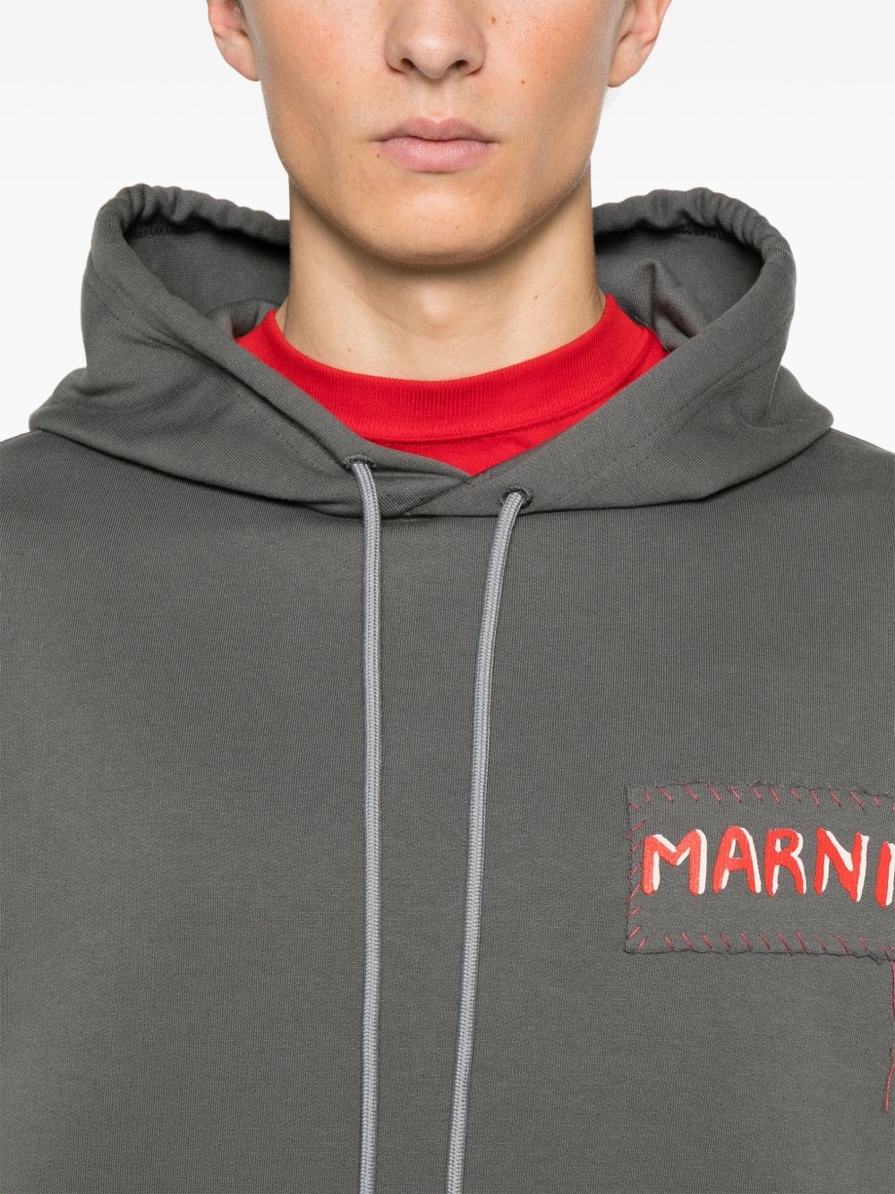 logo-patch hoodie - 5