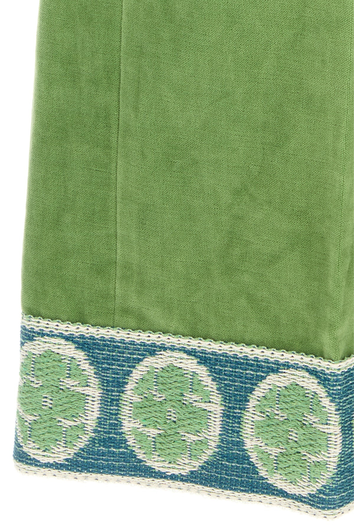 Green velvet pant - 5