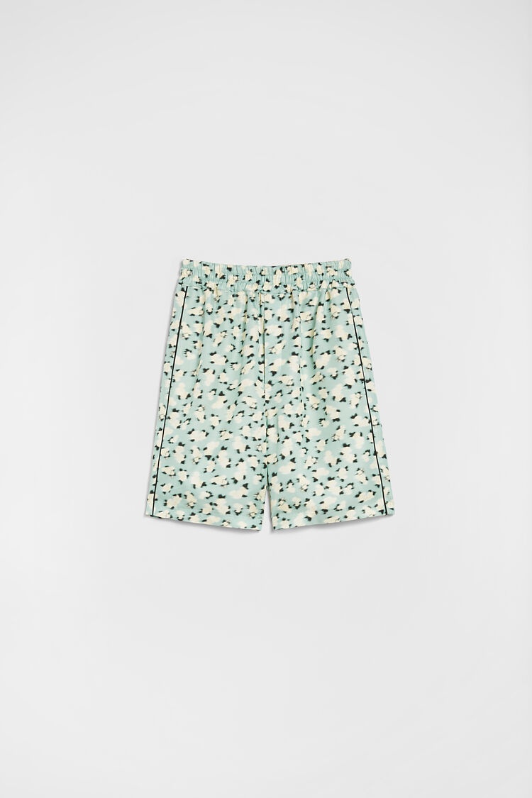 Fluid Viscose Printed Shorts - 7