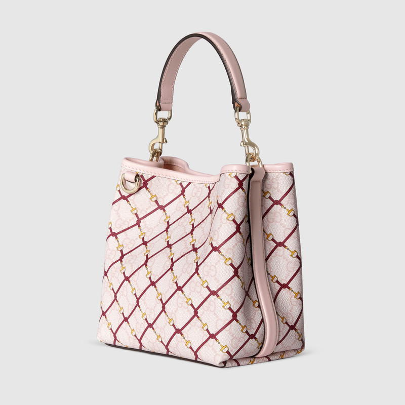 GUCCI GG Emblem small bucket bag outlook