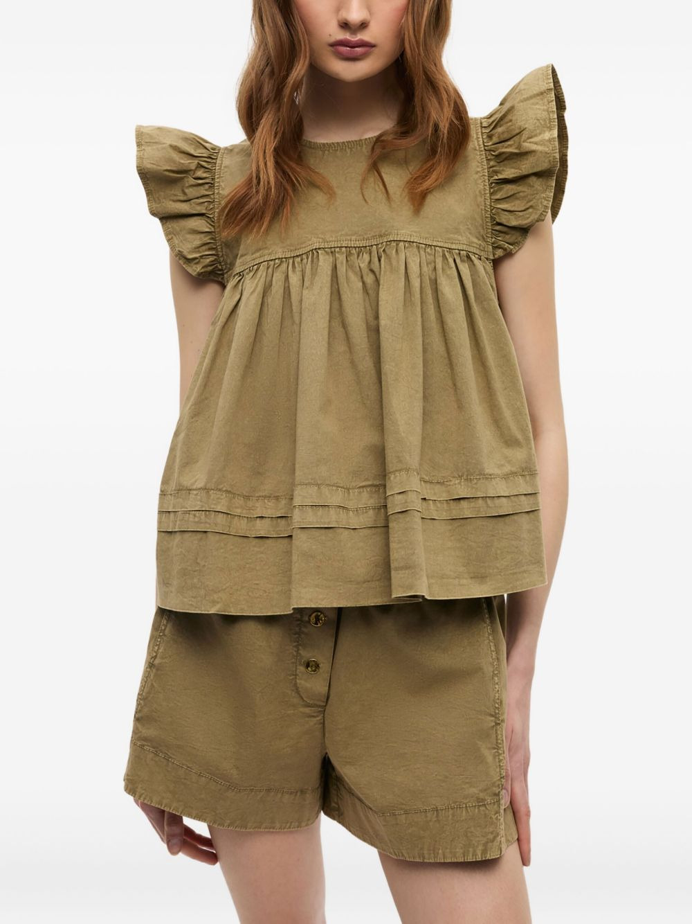 ruffled flared top - 3