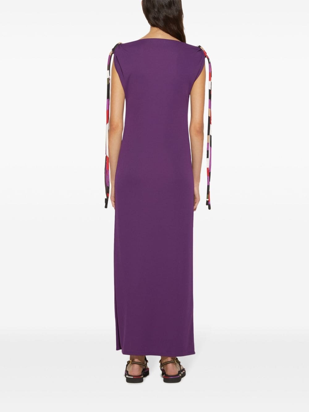 Iride-trim long dress - 4