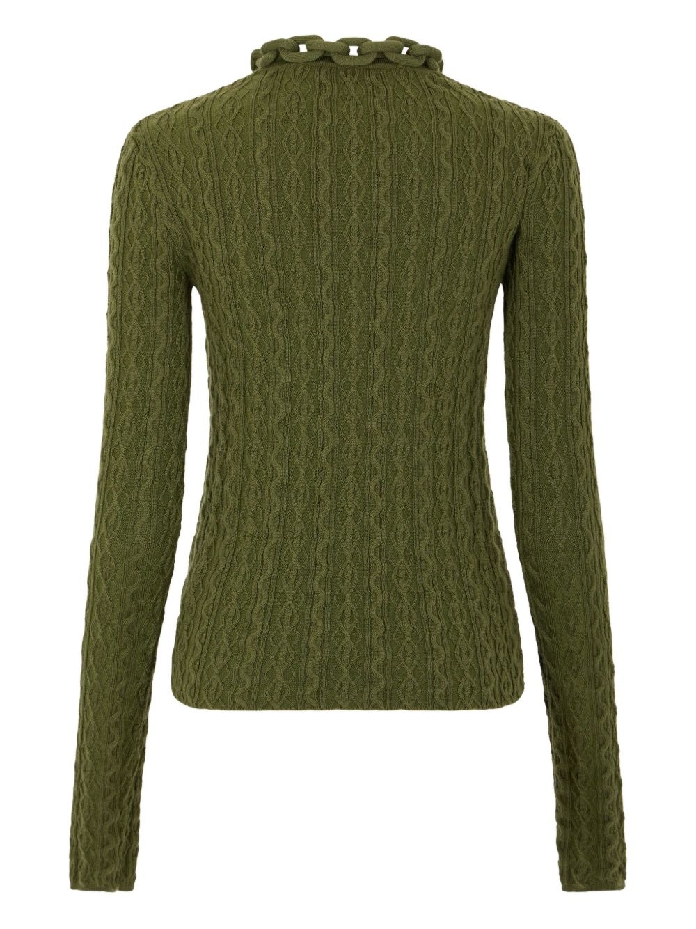 cable-knit top - 7