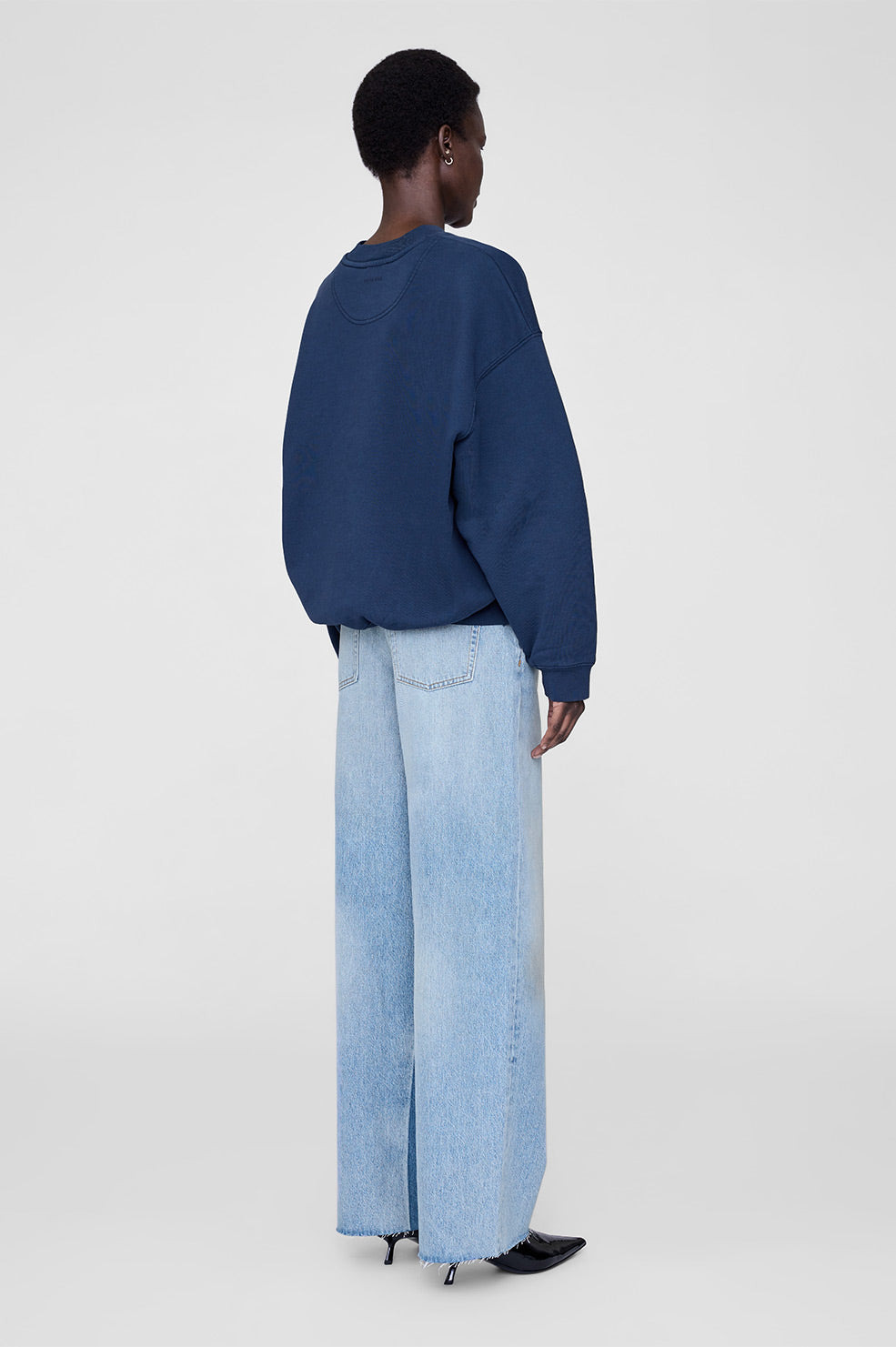 Jaci Sweatshirt Paris - Washed Navy - 3