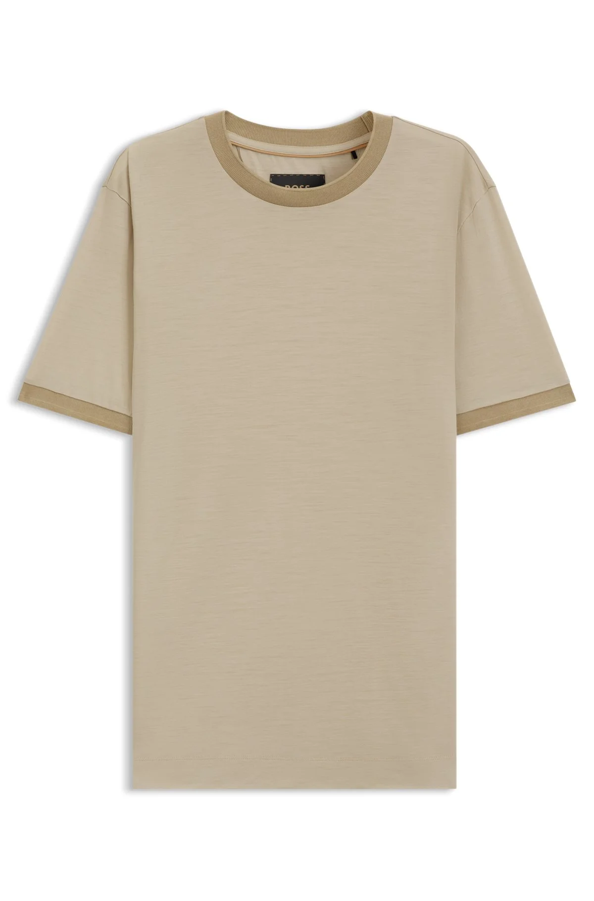 LUXE TRAVEL WOOL T-SHIRT WITH FK COLLAR - 1