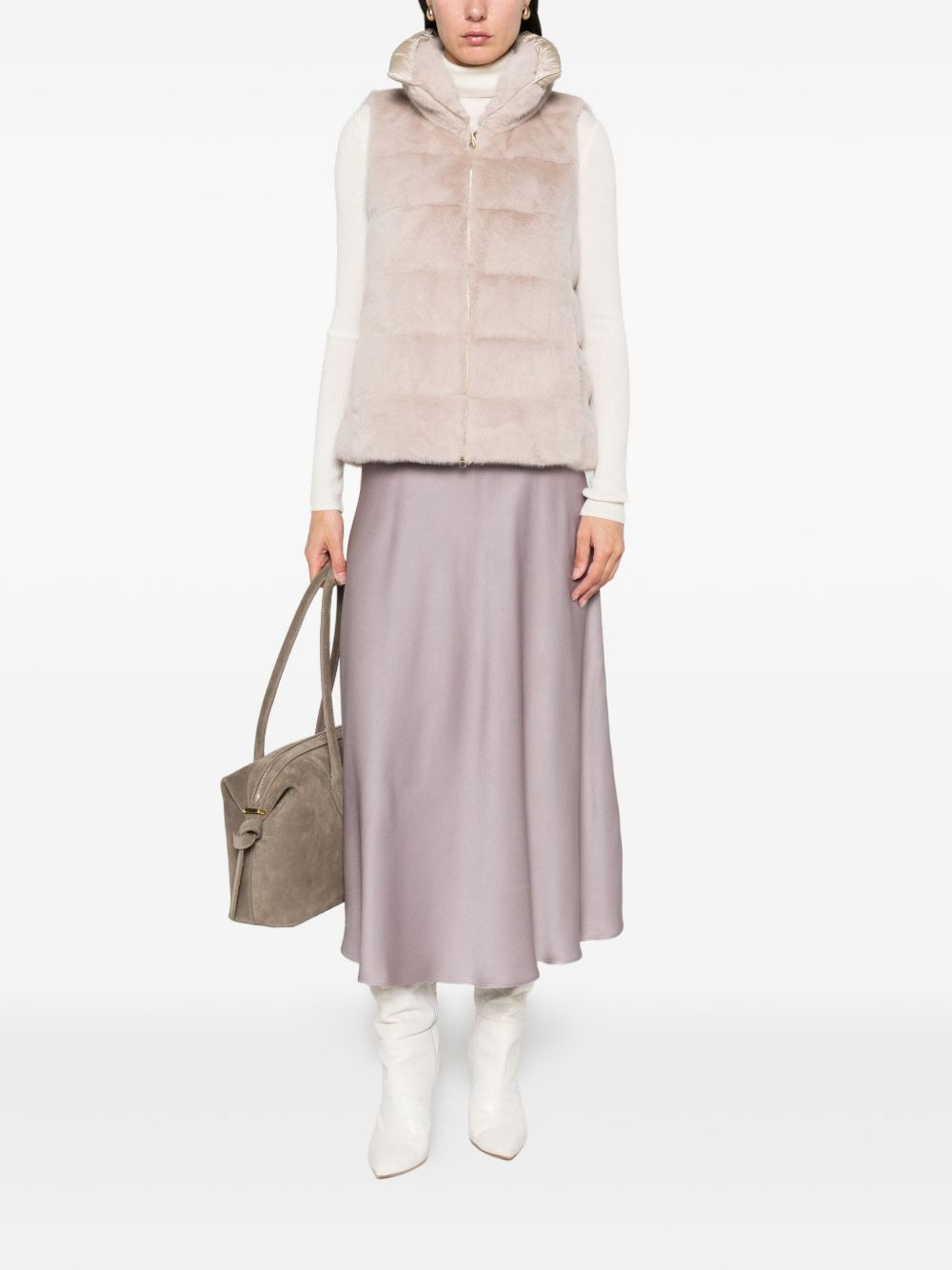 quilted padded gilet - 2