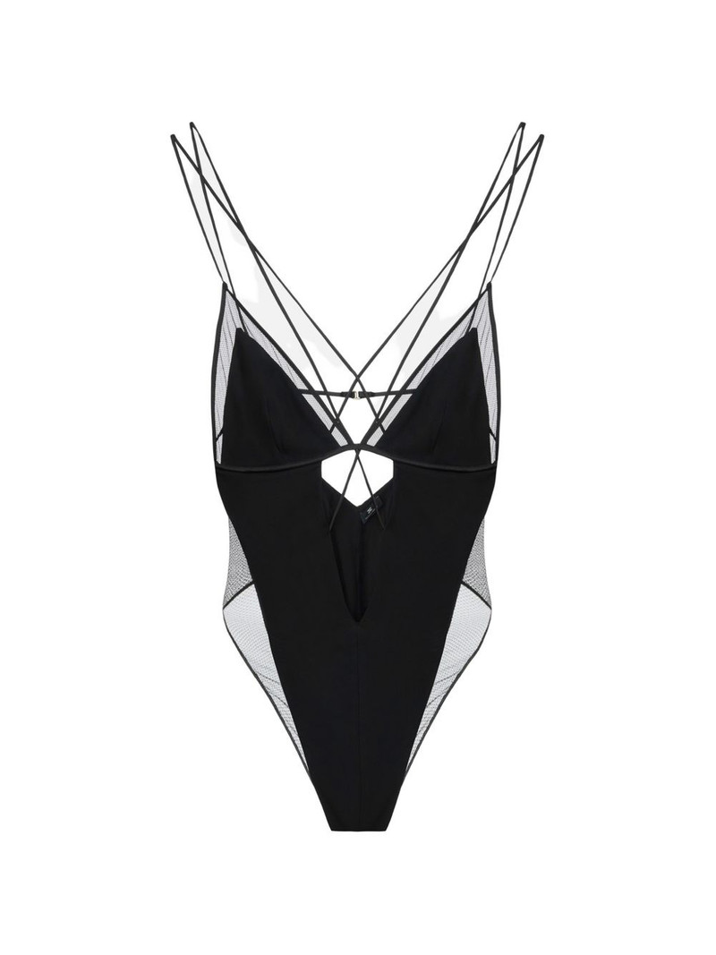 tulle insert bodysuit 1