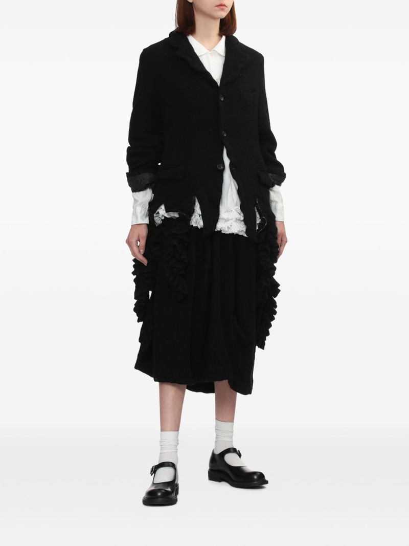 BLACK COMME des GARÇONS ruffled collared shirt outlook