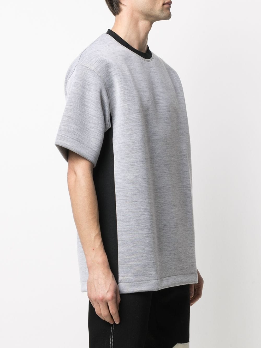 contrasting trim T-shirt - 3