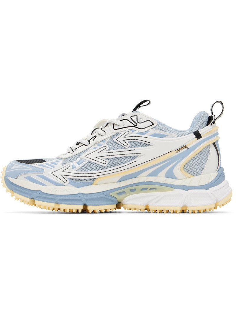 Off-White Blue & White 'Be Right Back' Suede Sneakers outlook