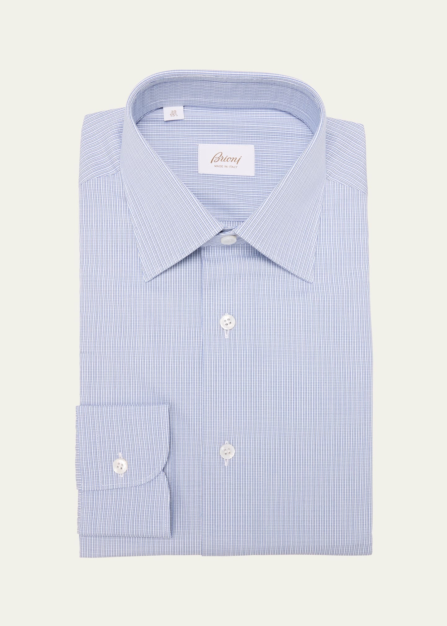 Men's Cotton Mini Graph Check Dress Shirt - 1